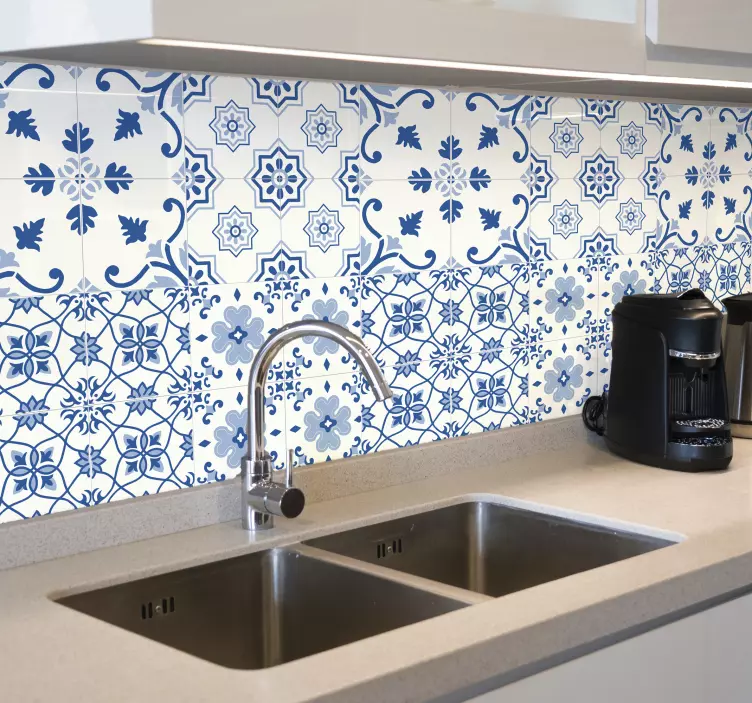 Autocolantes azulejos decorativos Delft - TenStickers