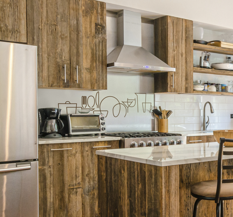 Vinis de utensílios de cozinha Talheres - TenStickers