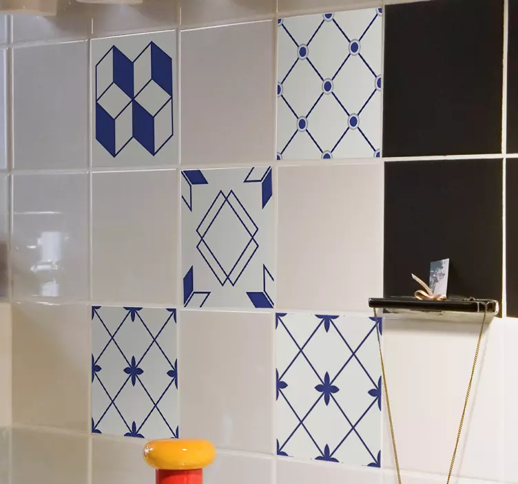 Vinil para azulejos formas geométricas - TenStickers