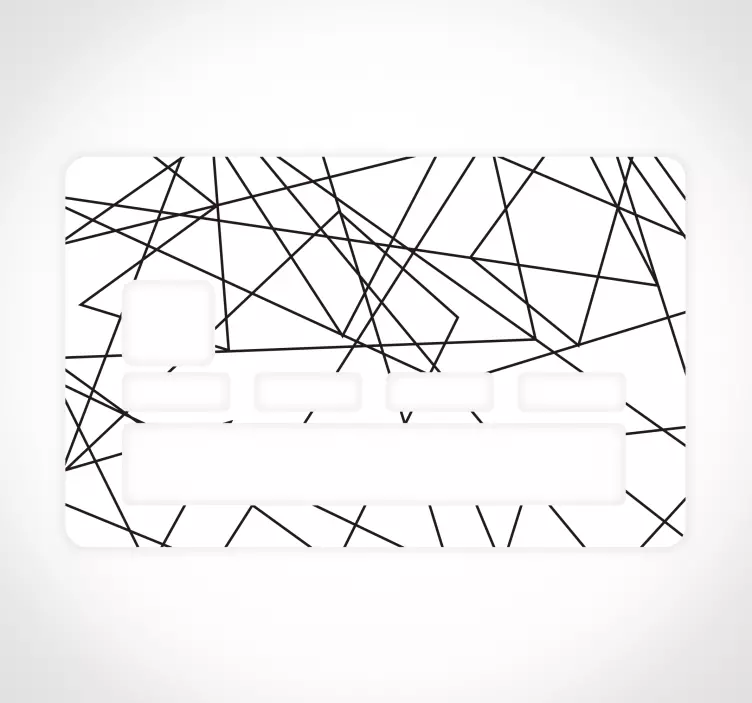 Autocolante cartão de crédito riscas - TenStickers