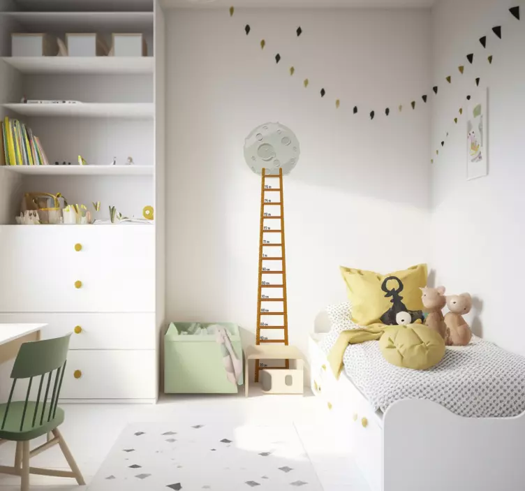 Autocolante medidor escada para a lua - TenStickers