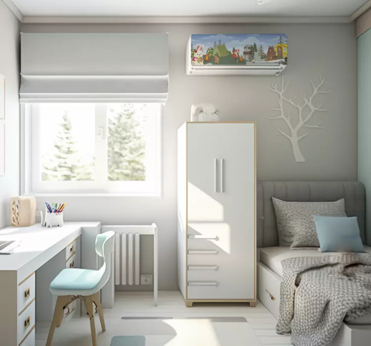 Autocolante decorativo de animais diversos acampamento Animal - TenStickers