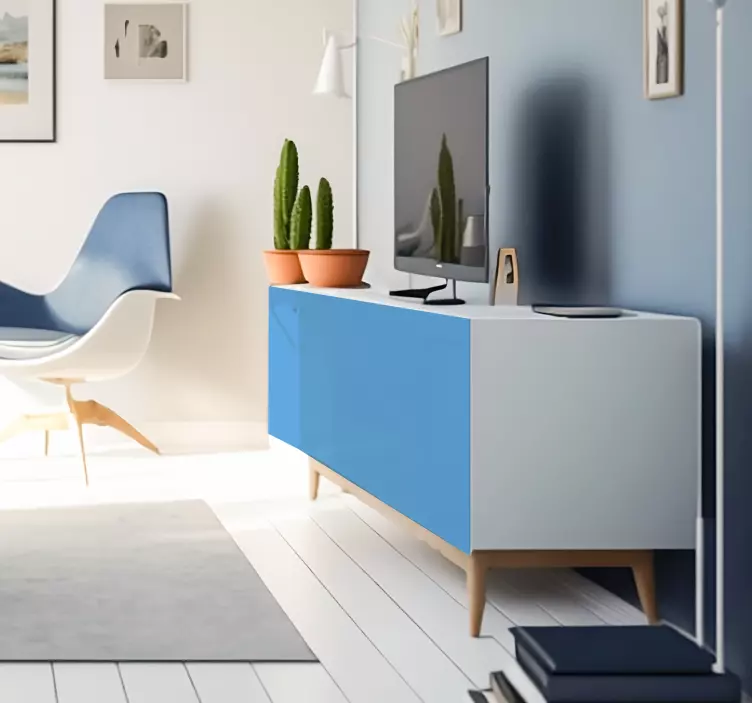 Autocolante para móveis azul ClaroAzul Claro - TenStickers