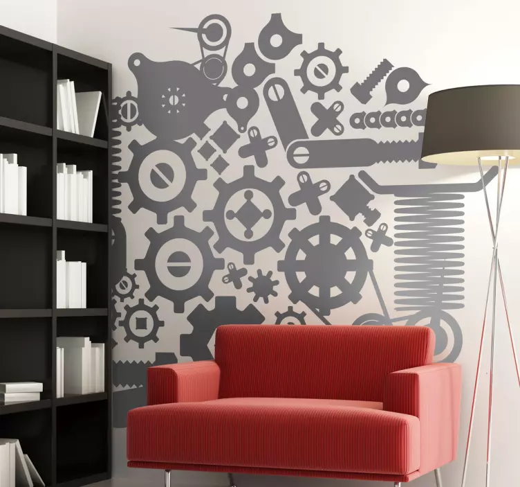 Vinil Decorativo Mecanismo - TenStickers