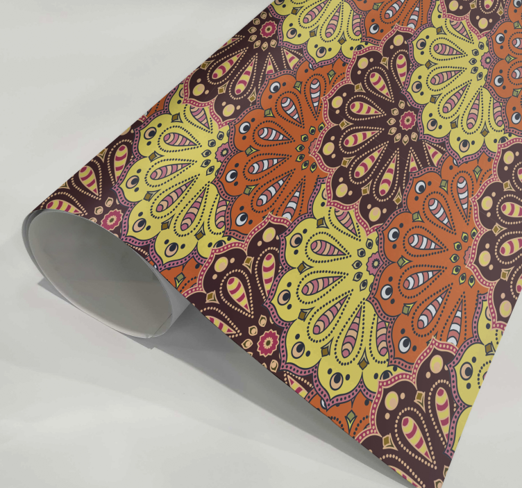 Vinil para cozinha abstrato MandalaUma mandala é um símbolo espir - TenStickers