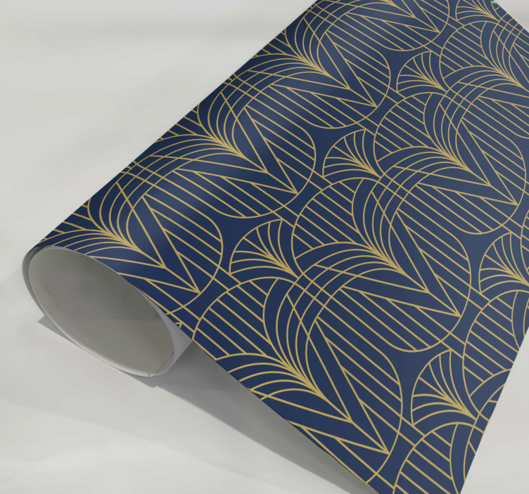 Autocolante decorativo de estampados padrão Art Deco com detalhes - TenStickers