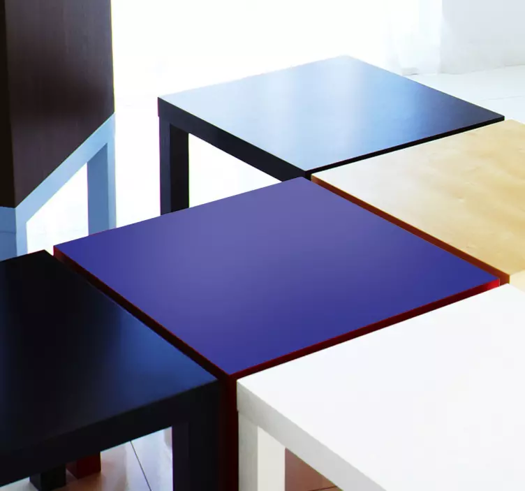 Autocolante decorativo cor lisa para mesa - TenStickers