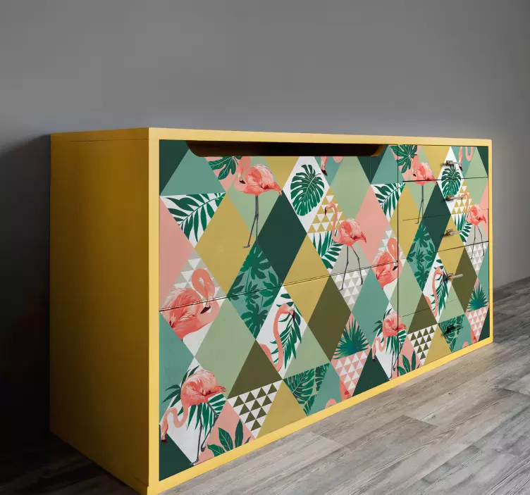 Vinil autocolante decorativo para móveis de selva tropical - TenStickers