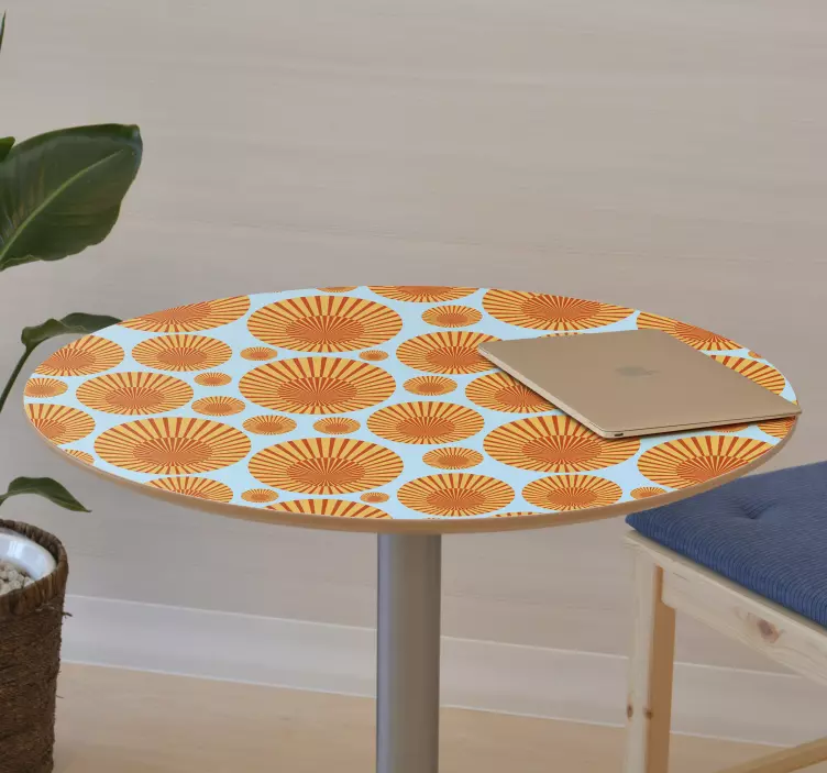 Autocolantes para móveis Sol dos anos 70 - TenStickers