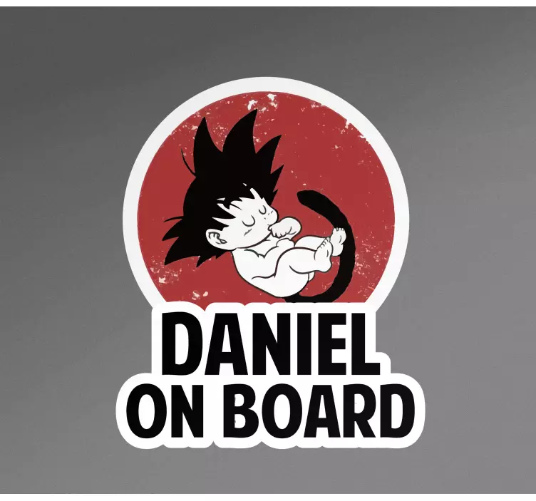 Autocolante bebe a bordo Desenho de nave espacial bebê a bordo - TenStickers