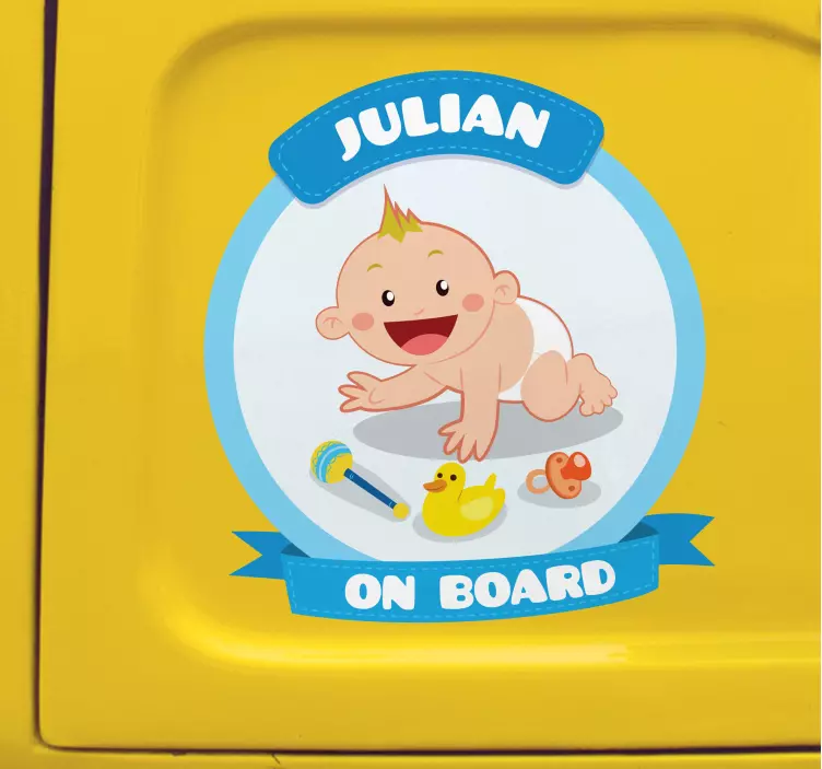 Autocolante decorativo baby on board - TenStickers