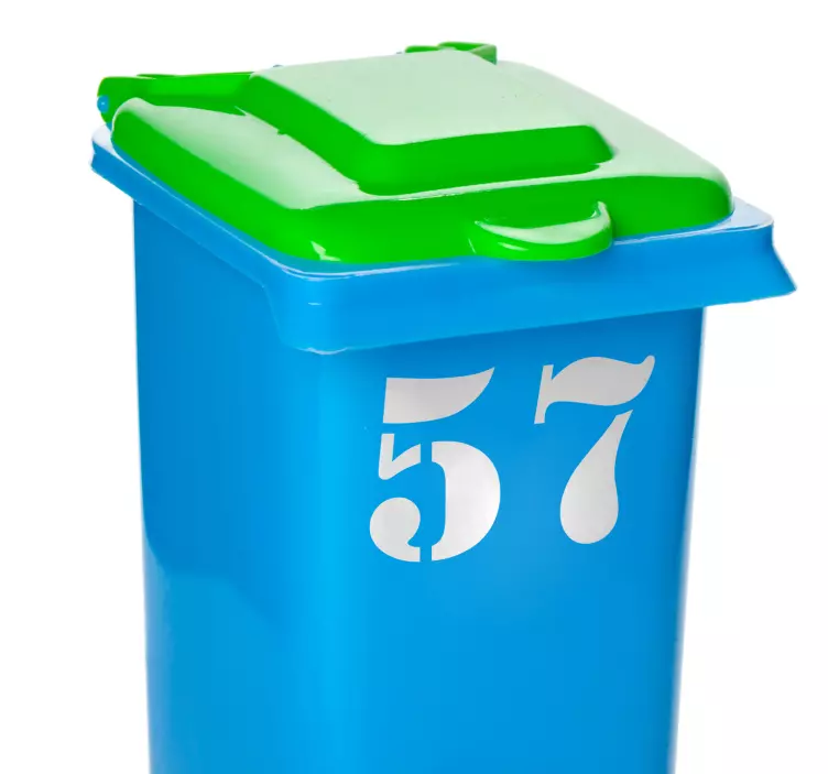 Autocolante para container número do container - TenStickers