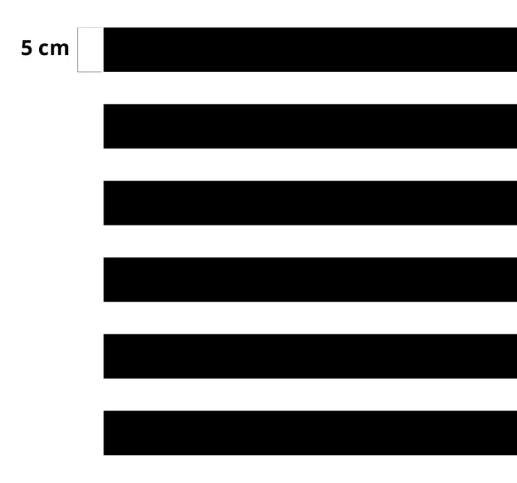 Autocolante para móveis de linhas horizontais - TenStickers