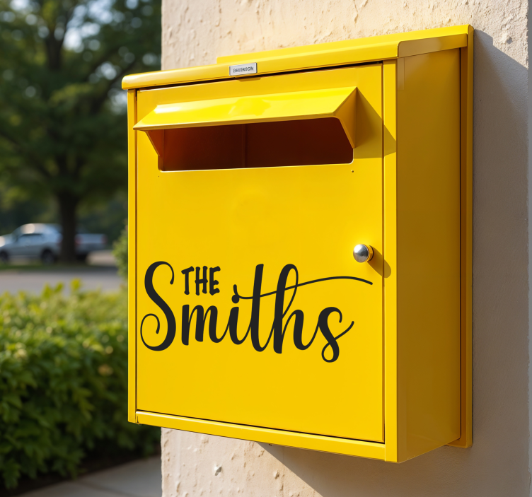 Adesivo caixa de correio nome da caixa - TenStickers