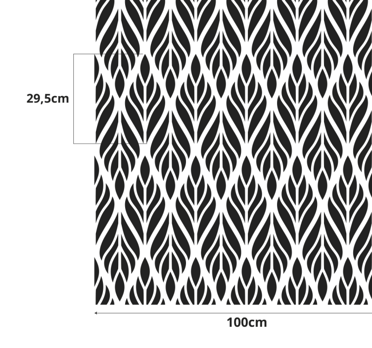 Autocolante para janelas padrão de folhas - TenStickers