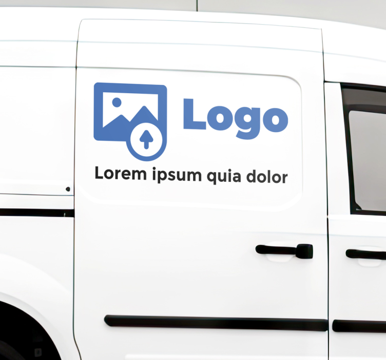 Adesivo para carro texto e logotipo personalizados - TenStickers