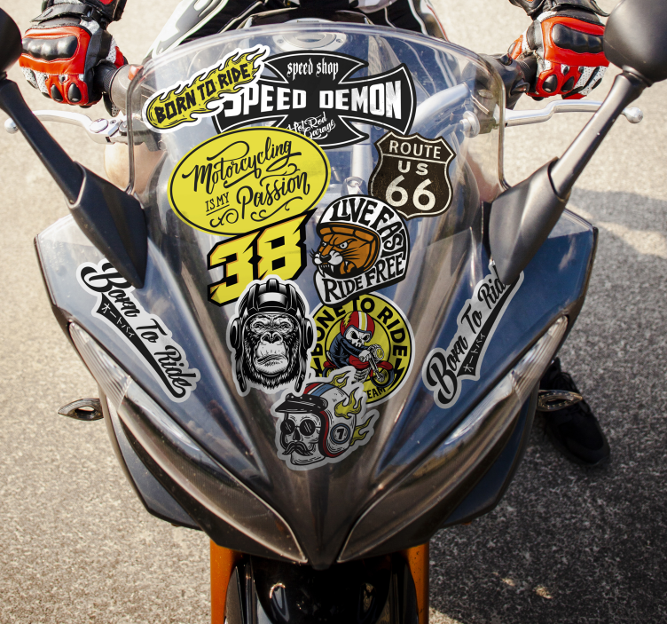 Adesivo para motas pacote de bomba original - TenStickers