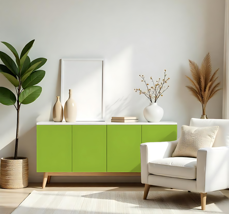 Adesivo de folha monocolor verde claro fosco - TenStickers