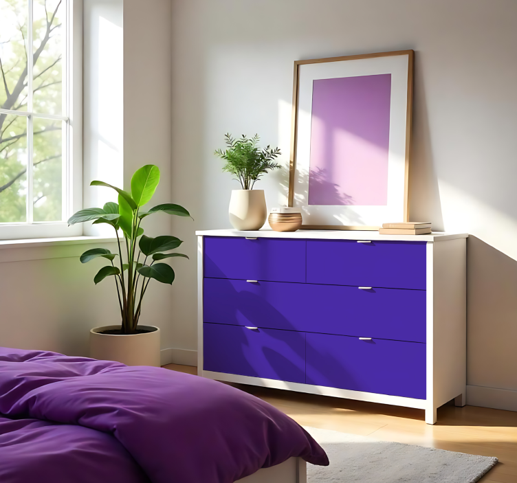 Adesivo de folha monocolor roxo fosco - TenStickers