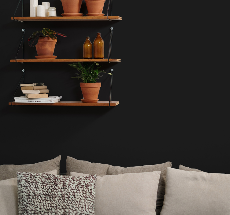 Autocolantes de cores lisas Preto - TenStickers