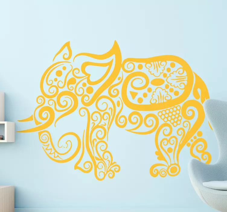 Adesivo animal elefante decorativo - TenStickers