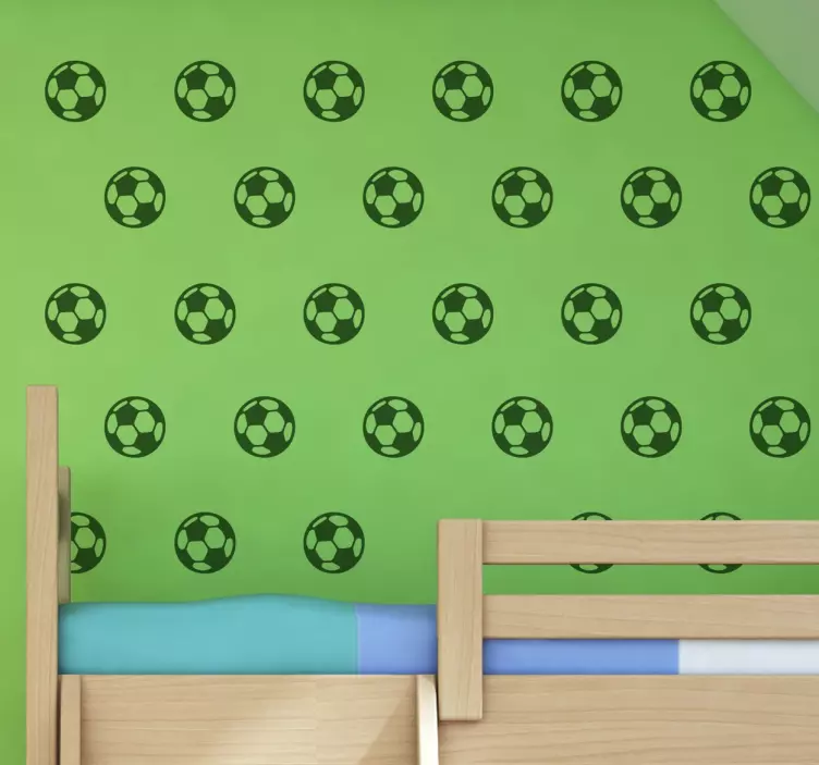 Adesivo decorativo bolas de futebol - TenStickers