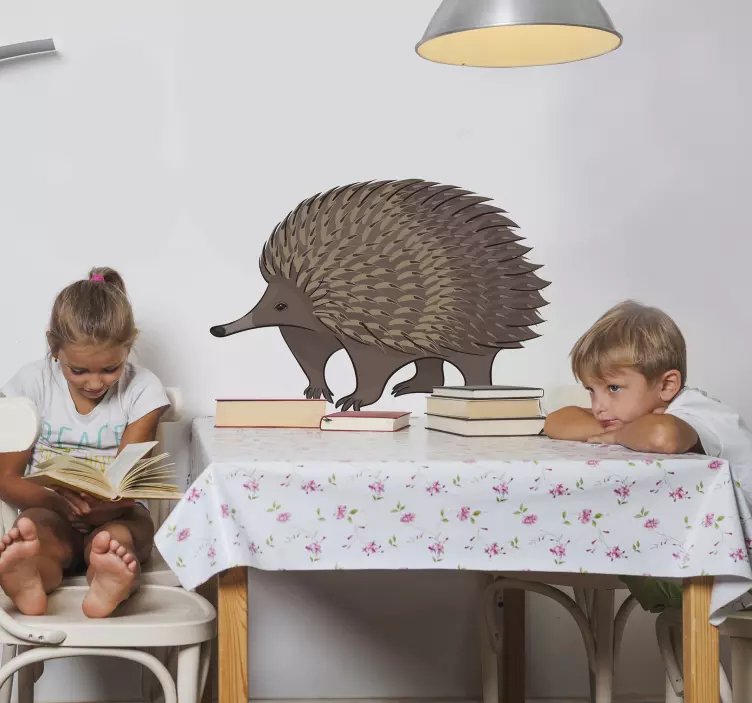Vinil com desenhos Porco-espinho pontilhado - TenStickers