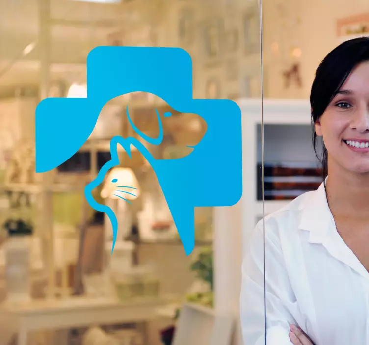 Adesivo com varios desenhos Veterinário - TenStickers