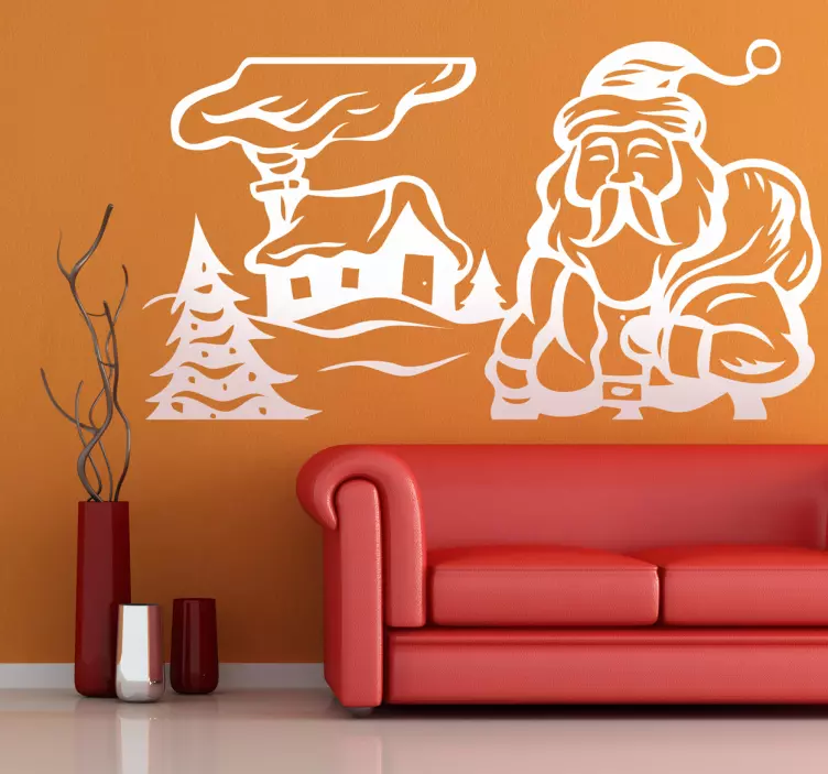 Adesivo da casa do pai natal - TenStickers