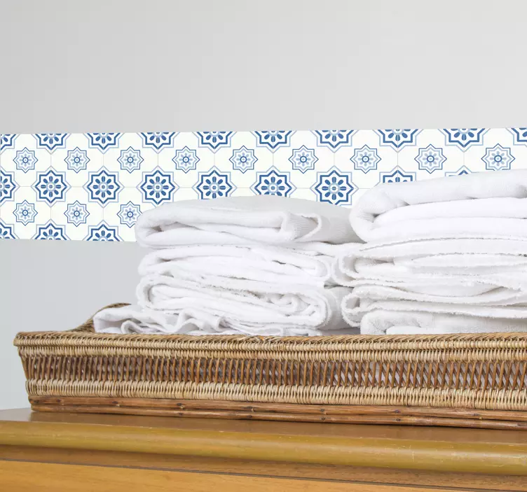 Adesivo autocolante azulejo azul - TenStickers