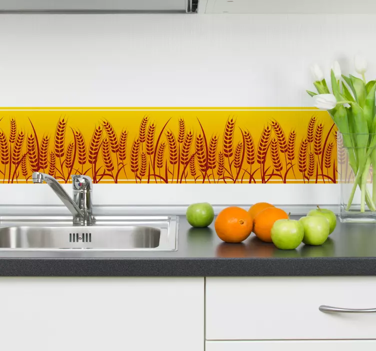 Adesivo de azulejo campo de trigo - TenStickers