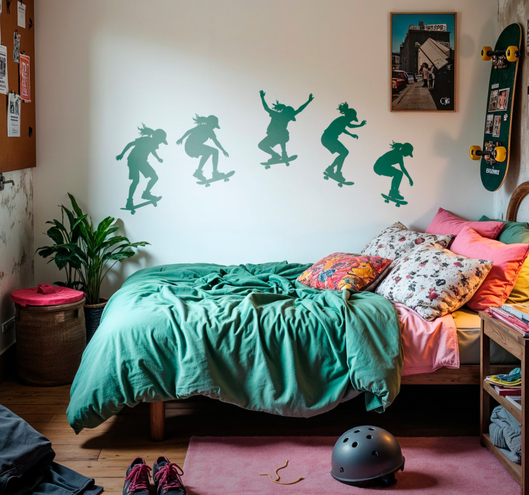 Adesivo de desporto sequência de patinação - TenStickers