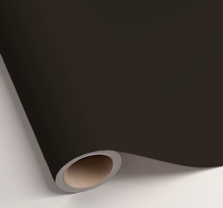 Adesivo de folha monocolor marrom escuro fosco - TenStickers