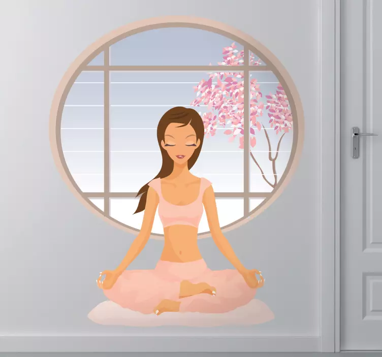 Adesivo de moda meditação serenidade - TenStickers