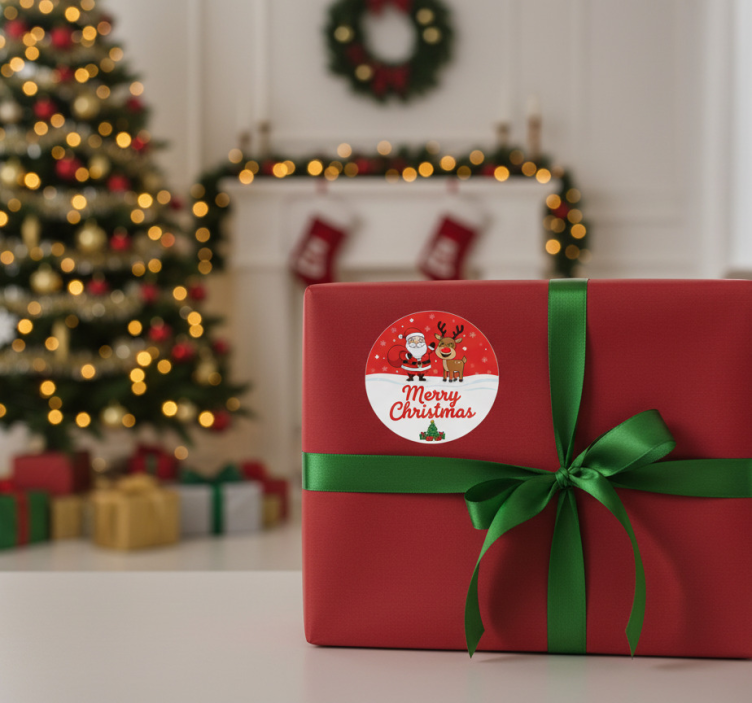 Adesivo de natal para presente de natal - TenStickers