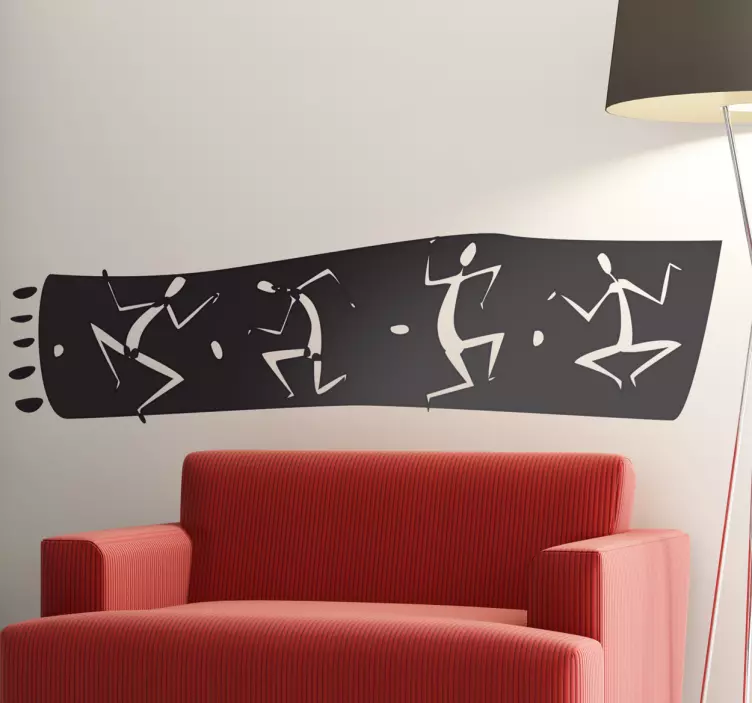 Adesivo de parede fronteira africana - TenStickers