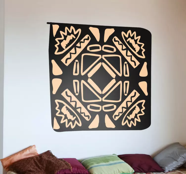 Adesivo de parede mosaico africano - TenStickers