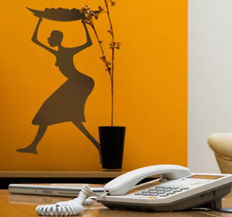 Adesivo de parede mulher africana - TenStickers
