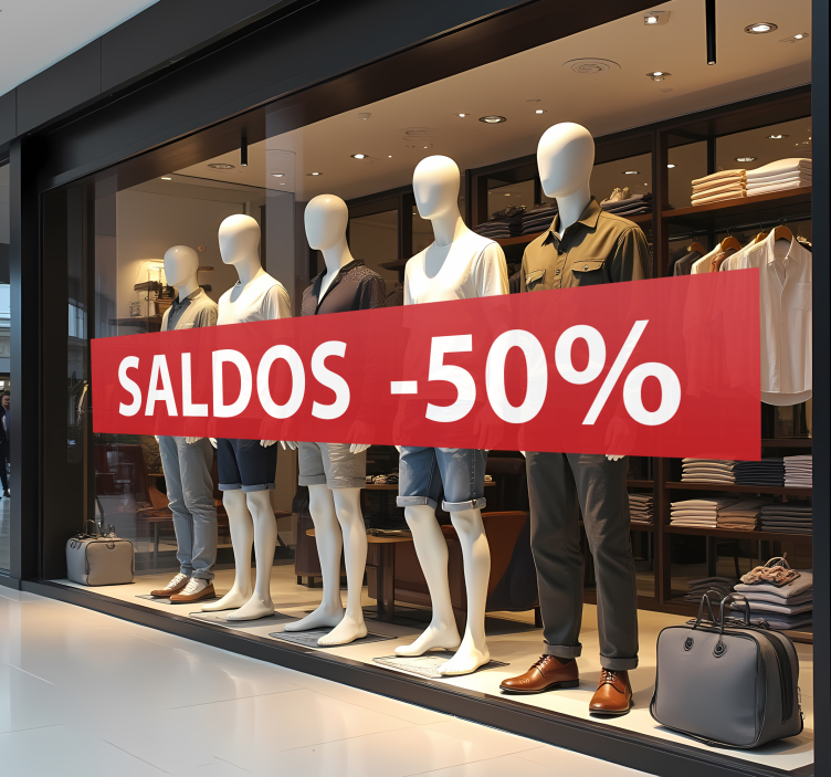 Adesivo de promoção desconto personalizado - TenStickers