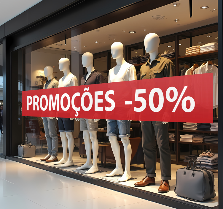 Adesivo de promoção desconto personalizado - TenStickers