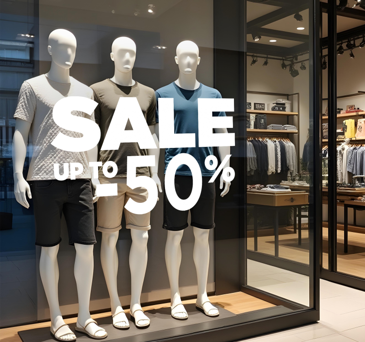 Adesivo de promoção grande desconto - TenStickers