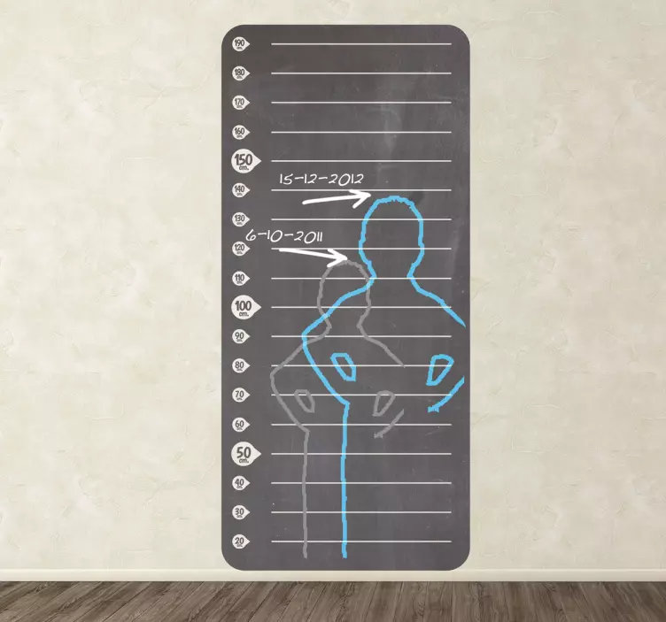 Adesivo de quadro negro medida de altura - TenStickers