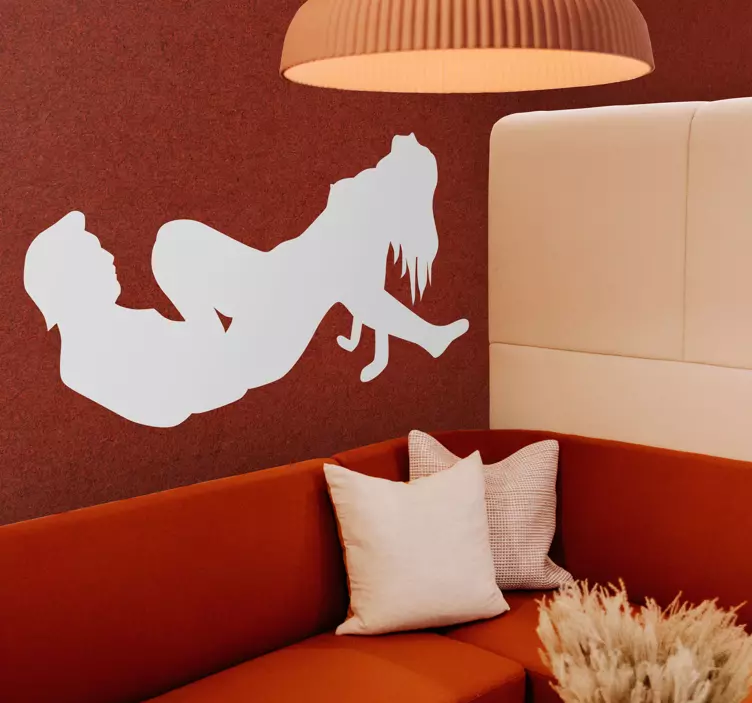 Adesivo de silhueta de casal sexo - TenStickers