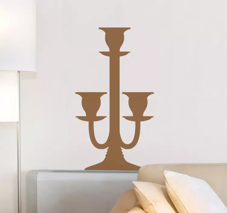 Adesivo decorativo candelabro - TenStickers