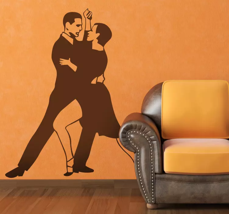 Adesivo decorativo de casal dançando tango - TenStickers