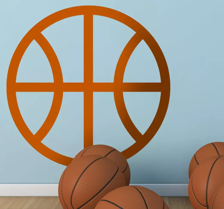 Adesivo decorativo de ícone de basquete - TenStickers