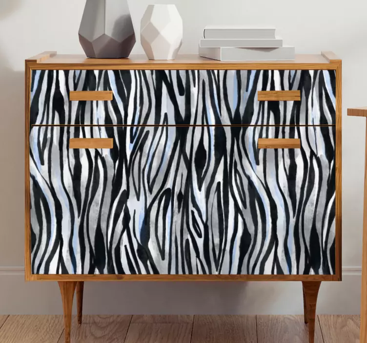Adesivo decorativo decoração com estampa de zebra - TenStickers