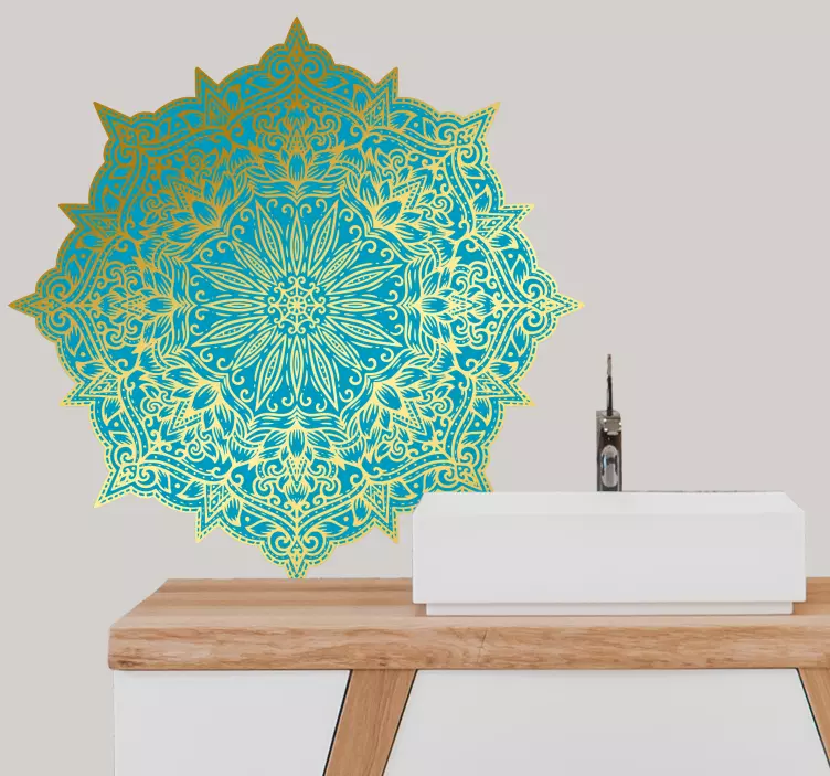 Adesivo decorativo design de mandala ornamentado - TenStickers