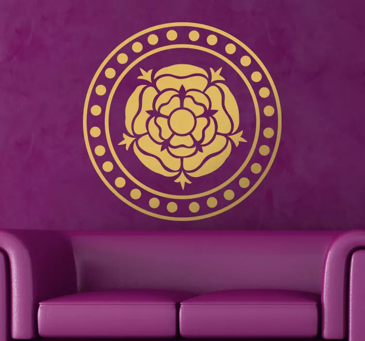 Adesivo decorativo design floral ornamentado - TenStickers