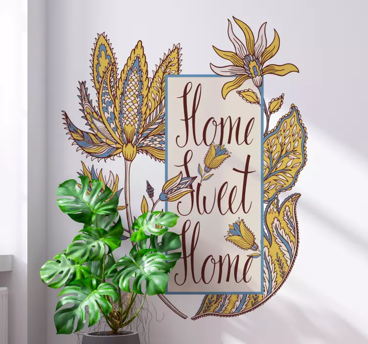 Adesivo decorativo moradia confortável - TenStickers